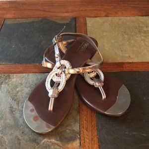 Silver sandals